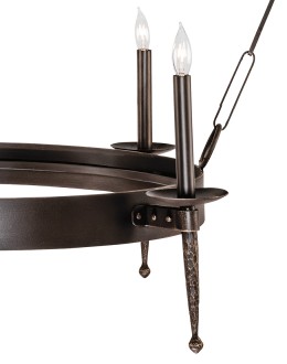 Two Tier Iron Ring Chandelier Two Tier Iron Ring Chandelier