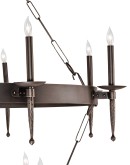 Two Tier Iron Ring Chandelier Two Tier Iron Ring Chandelier