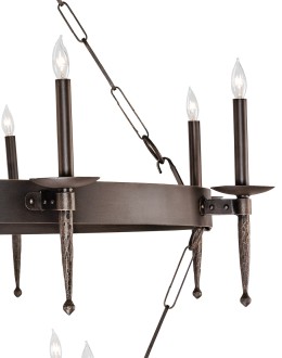 Two Tier Iron Ring Chandelier Two Tier Iron Ring Chandelier