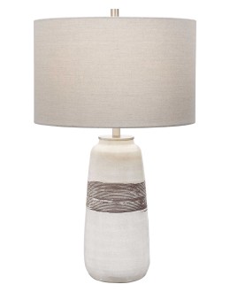 Bloxom Table Lamp mocha and ivory ceramic table lamp