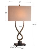 modern rustic steel table lamp