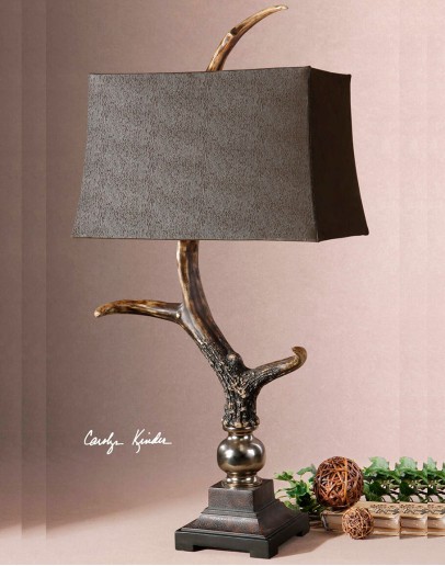 Stag Horn Dark Table Lamp Stag Horn Dark Table Lamp