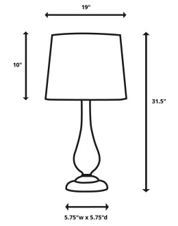 magellan table lamp by uttermost