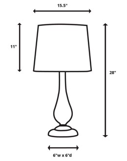 alenon table lamp by uttermost