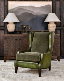 Alamo Olive Leather Chair