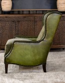 Alamo Olive Leather Chair