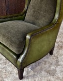 Alamo Olive Leather Chair