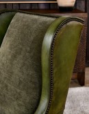 Alamo Olive Leather Chair