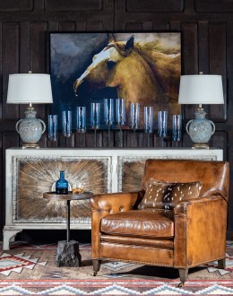 Beckett Leather Chair Vintage Style Leather Chair