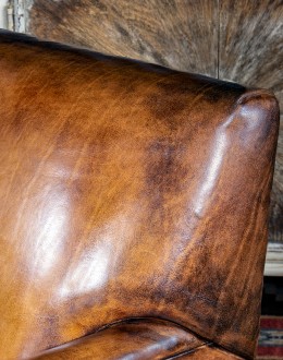 Beckett Leather Chair Vintage Style Leather Chair