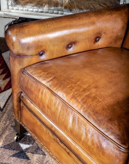 Beckett Leather Chair Vintage Style Leather Chair