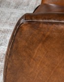 retro distressed leather chair