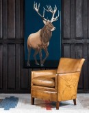 Black Elk Leather Chair