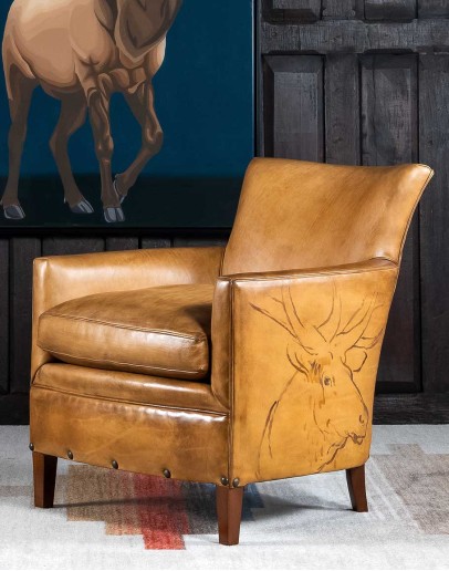 Black Elk Leather Chair Black Elk Leather Chair