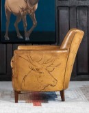 Black Elk Leather Chair