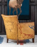 Black Elk Leather Chair