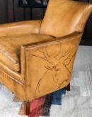 Black Elk Leather Chair