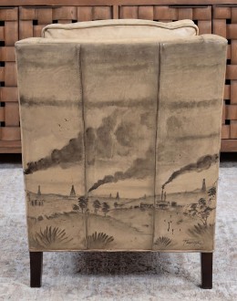 Black Gold Leather Chair