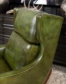 Bohicket Olive Leather Chair