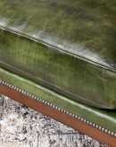 Bohicket Olive Leather Chair