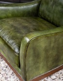 Bohicket Olive Leather Chair