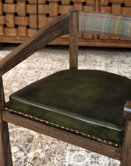 Brandt Olive Leather Chair Brandt Olive Leather Chair