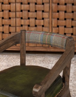 Brandt Olive Leather Chair Brandt Olive Leather Chair