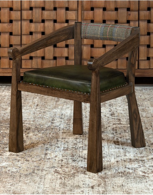 Brandt Olive Leather Chair