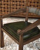 Brandt Olive Leather Chair