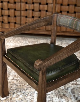 Brandt Olive Leather Chair Brandt Olive Leather Chair