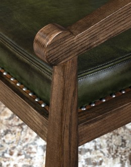 Brandt Olive Leather Chair Brandt Olive Leather Chair