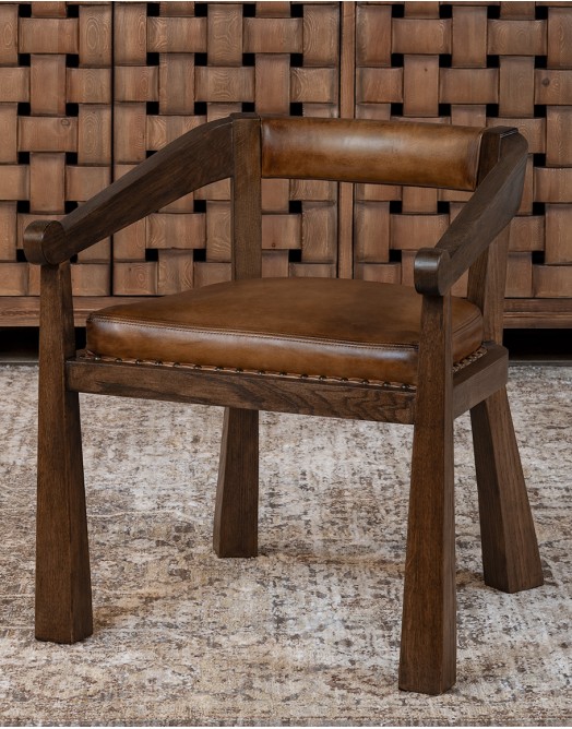 Brandt Saddle Leather Chair