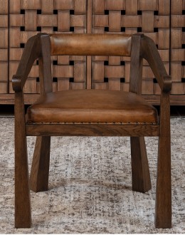 Brandt Saddle Leather Chair