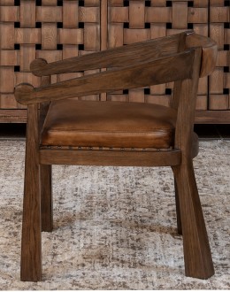 Brandt Saddle Leather Chair