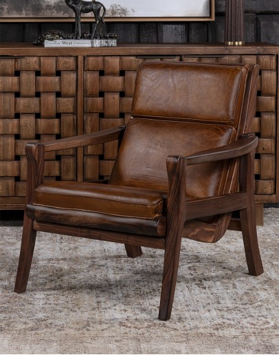 Breckenridge Saddle Leather Chair