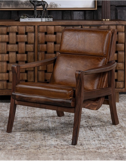 Breckenridge Saddle Leather Chair