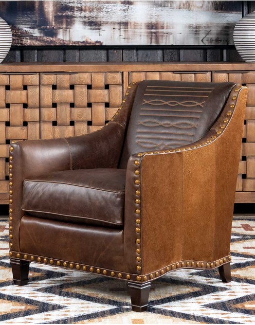 Cassidy Brown Leather Chair
