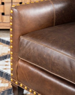 Cassidy Brown Leather Chair