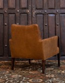 modern rustic style leather chair