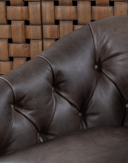 Dawson Dove Tufted Swivel Chair