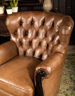 Dorchester Tufted Leather Chair