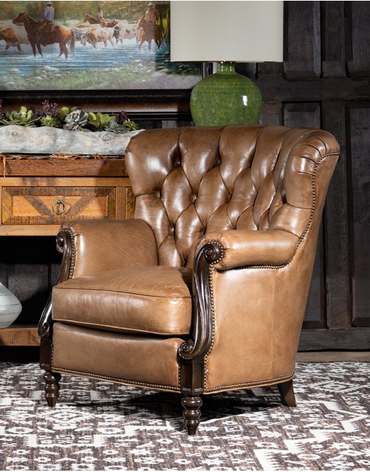 Dorchester Tufted Leather Chair