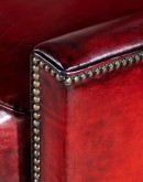 fine red leather chair