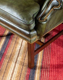 Gentry Olive Wingback Chair