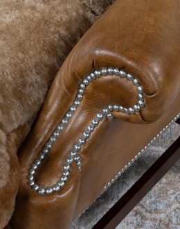 Gentry Saddle Wingback Chair