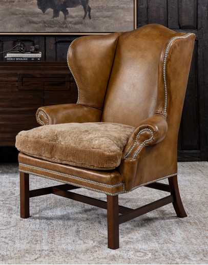 Gentry Saddle Wingback Chair Gentry Saddle Wingback Chair