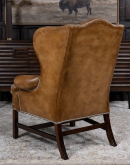 Gentry Saddle Wingback Chair