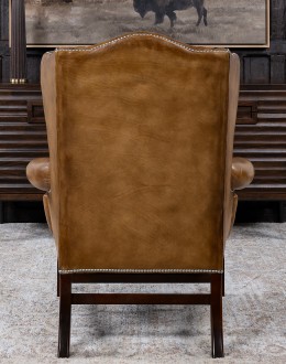 Gentry Saddle Wingback Chair