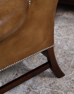 Gentry Saddle Wingback Chair