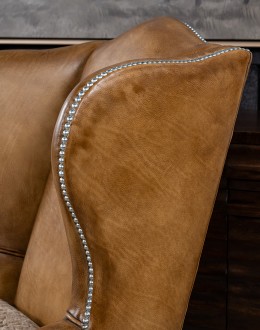 Gentry Saddle Wingback Chair